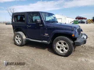 2013 Jeep Wrangler Sahara with VIN 1C4AJWBG3DL516842, listed as a Copart auction lot 49246065 with 129,594 mi miles and Salvage title. Bid and sale history available at DreamBid. Image 4.