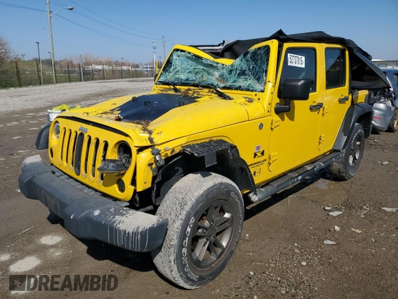 2008 Jeep Wrangler Unlimited X with VIN 1J4GA39158L621957, listed as a Copart auction lot 52737815 with 135,489 mi miles and Salvage title. Bid and sale history available at DreamBid. Image 1.