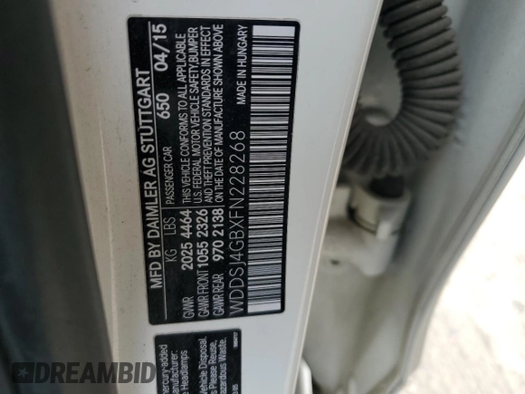 2015 Mercedes-Benz CLA 250 z VIN WDDSJ4GBXFN228268, wystawiony jako Copart lot #52545335 z przebiegiem 138 247 mil mil oraz Szkoda całkowita • Salvage title. Historia ofert i sprzedaży dostępna na DreamBid. Obrazek 14.