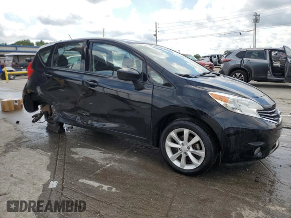 2016 Nissan Note S with VIN 3N1CE2CPXGL395968, listed as a Copart auction lot 58583725 with 144,252 mi miles and Salvage title. Bid and sale history available at DreamBid. Image 4.
