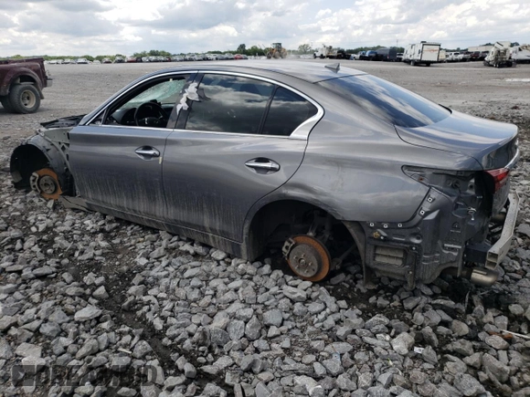 2021 Infiniti Q50 Signature Edition with VIN JN1EV7CP0MM704189, listed as a Copart auction lot 58651135 with 70,572 mi miles and Non repairable. Bid and sale history available at DreamBid. Image 2.