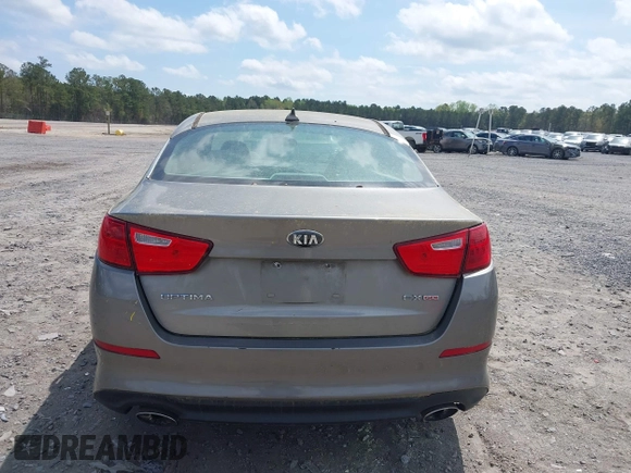 2015 Kia Optima EX with VIN 5XXGN4A78FG359381, listed as a IAAI auction lot 41935073 with 135,298 mi miles. Bid and sale history available at carsss.com. Image 16.