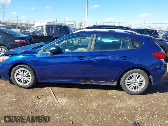 2018 Subaru Impreza Premium z VIN 4S3GTAD68J3722598, wystawiony jako IAAI lot #41848677 z przebiegiem 98 773 mil mil oraz . Historia ofert i sprzedaży dostępna na DreamBid. Obrazek 14.