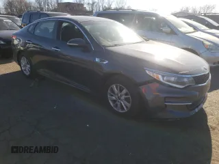 2017 Kia Optima LX with VIN 5XXGT4L35HG178001, listed as a Copart auction lot 50804015 with 190,803 mi miles and Salvage Title. Bid and sale history available at carsss.com. Image 4.