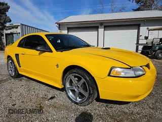 1999 Ford Mustang GT with VIN 1FAFP42X6XF150053, listed as a Copart auction lot 46870155 with 158,434 mi miles and Clean Title. Bid and sale history available at carsss.com. Image 1.