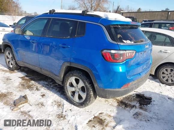2018 Jeep Compass Latitude with VIN 3C4NJCBBXJT165349, listed as a IAAI auction lot 41283025 with 25,680 mi miles and . Bid and sale history available at DreamBid. Image 3.