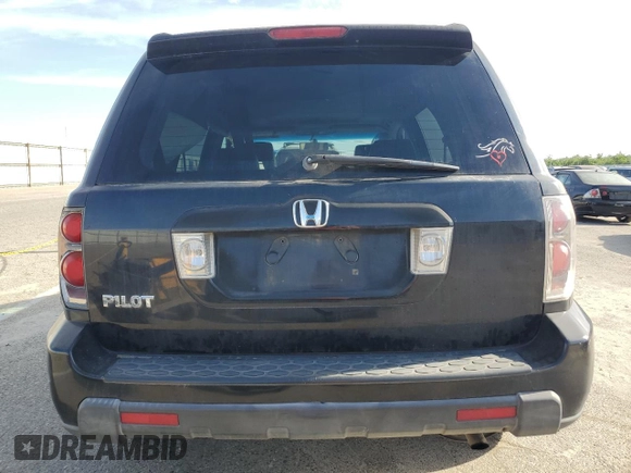 2006 Honda Pilot EX-L with VIN 5FNYF285X6B050069, listed as a Copart auction lot 53162495 with 274,271 mi miles and Salvage Title. Bid and sale history available at DreamBid. Image 6.