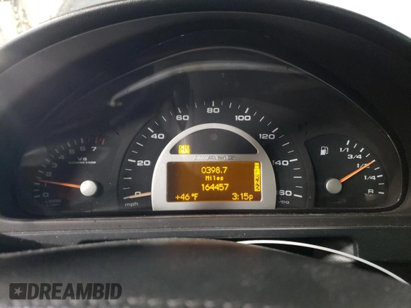 2005 Mercedes-Benz G with VIN WDCYR71E65X160243, listed as a Copart auction lot 48140075 with 164,457 mi miles and Salvage Title. Bid and sale history available at DreamBid. Image 9.