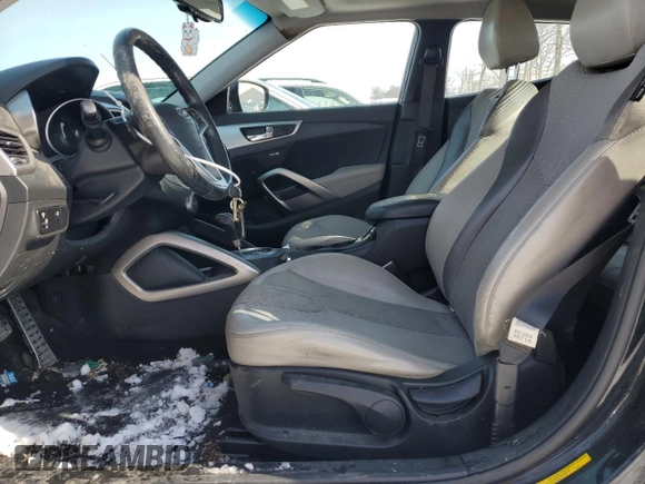 2012 Hyundai Veloster w/Gray Int with VIN KMHTC6AD1CU053050, listed as a Copart auction lot 44810925 with 152,962 mi miles and Clean title. Bid and sale history available at DreamBid. Image 7.