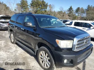 2008 Toyota Sequoia Platinum with VIN 5TDBY67A48S013961, listed as a Copart auction lot 46236575 with 185,568 mi miles and Non Repairable. Bid and sale history available at carsss.com. Image 4.