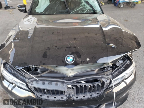 2021 BMW 3 Series 330i with VIN 3MW5R1J08M8B73547, listed as a Copart auction lot 58420085 with Not provided miles and Salvage title. Bid and sale history available at DreamBid. Image 11.