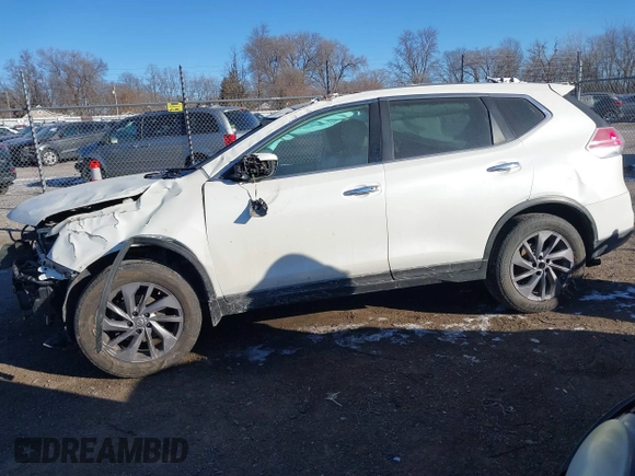 2016 Nissan Rogue SV with VIN 5N1AT2MV7GC875061, listed as a IAAI auction lot 41297172 with 121,135 mi miles. Bid and sale history available at carsss.com. Image 14.