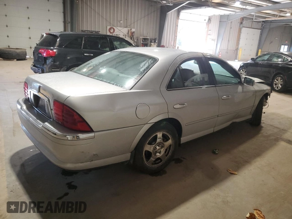 2001 Lincoln LS Sport with VIN 1LNHM87A71Y690218, listed as a Copart auction lot 76915244 with Not Provided miles and Salvage Title. Bid and sale history available at carsss.com. Image 3.