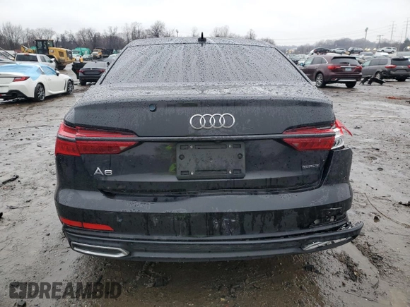 2019 Audi A6 Premium with VIN WAUK2AF22KN110469, listed as a Copart auction lot 85644484 with 0 mi miles and Salvage Title. Bid and sale history available at carsss.com. Image 6.