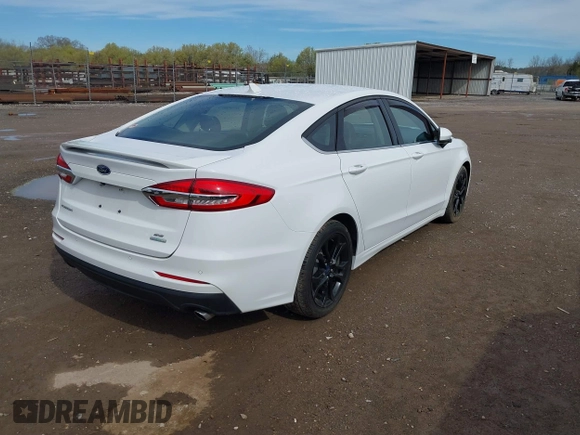 2020 Ford Fusion SE with VIN 3FA6P0HD0LR143408, listed as a IAAI auction lot 41854955 with 53,331 mi miles. Bid and sale history available at carsss.com. Image 4.