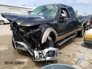 2013 Ford F-250 XL with VIN 1FT7X2B6XDEA50985, listed as a Copart auction lot 53409724 with 104,965 mi miles and Salvage Title. Bid and sale history available at DreamBid. Image 1.