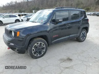 2016 Jeep Renegade Trailhawk with VIN ZACCJBCT9GPC80162, listed as a Copart auction lot 47102995 with Not Provided miles and Salvage Title. Bid and sale history available at carsss.com. Image 1.
