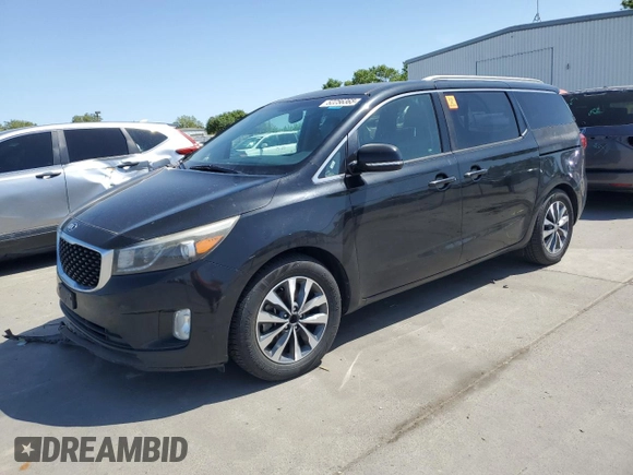 2016 Kia Sedona SX with VIN KNDMC5C11G6131388, listed as a Copart auction lot 52256365 with 157,567 mi miles and Clean Title. Bid and sale history available at carsss.com. Image 1.