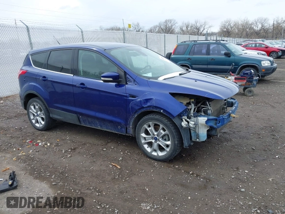 2013 Ford Escape SEL with VIN 1FMCU9H92DUA47288, listed as a IAAI auction lot 41912588 with 165,728 mi miles. Bid and sale history available at carsss.com. Image 1.