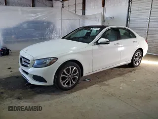 2017 Mercedes-Benz C 300 with VIN 55SWF4KB2HU231119, listed as a Copart auction lot 50199945 with 135,564 mi miles and Clean Title. Bid and sale history available at carsss.com. Image 1.