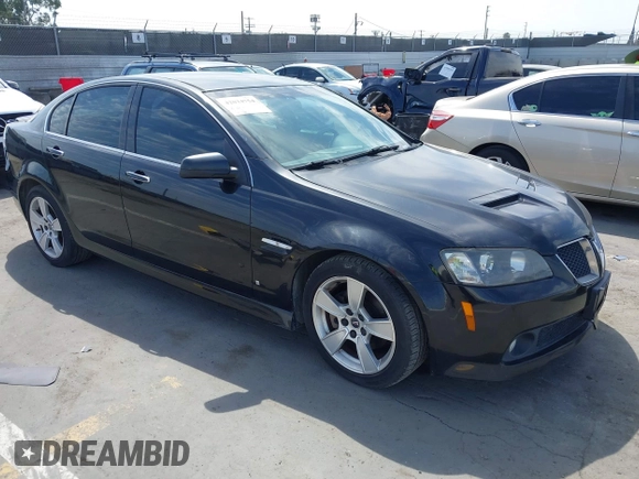2008 Pontiac G8 GT with VIN 6G2EC57Y18L136838, listed as a IAAI auction lot 42034754 with 152,980 mi miles. Bid and sale history available at carsss.com. Image 1.