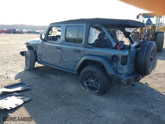 2024 Jeep Wrangler Sport S with VIN 1C4PJXDN6RW306365, listed as a IAAI auction lot 40928419 with 6,329 mi miles. Bid and sale history available at carsss.com. Image 3.