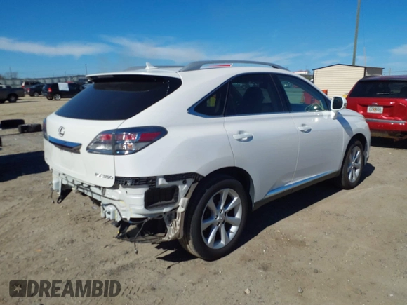 2012 Lexus RX with VIN 2T2ZK1BA3CC073186, listed as a IAAI auction lot 41681574 with 110,000 mi miles. Bid and sale history available at carsss.com. Image 4.
