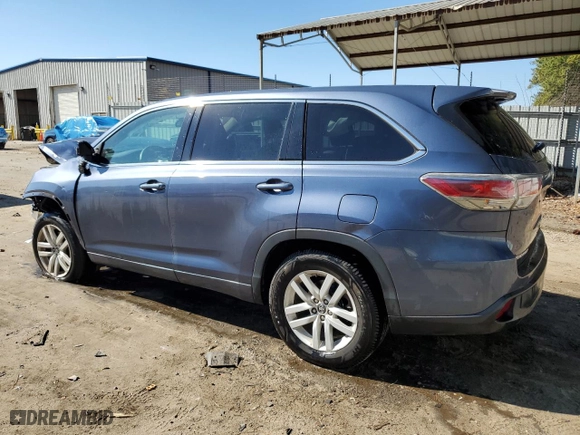 2016 Toyota Highlander LE with VIN 5TDZARFH3GS022622, listed as a Copart auction lot 46581685 with 107,316 mi miles and Salvage Title. Bid and sale history available at carsss.com. Image 2.