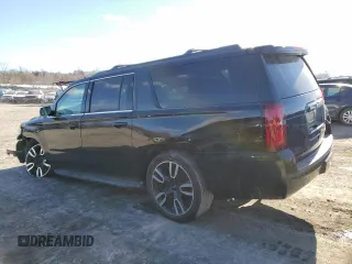 2019 Chevrolet Suburban Premier with VIN 1GNSKJKC7KR146871, listed as a Copart auction lot 43017234 with 96,965 mi miles and Salvage Title. Bid and sale history available at DreamBid. Image 2.