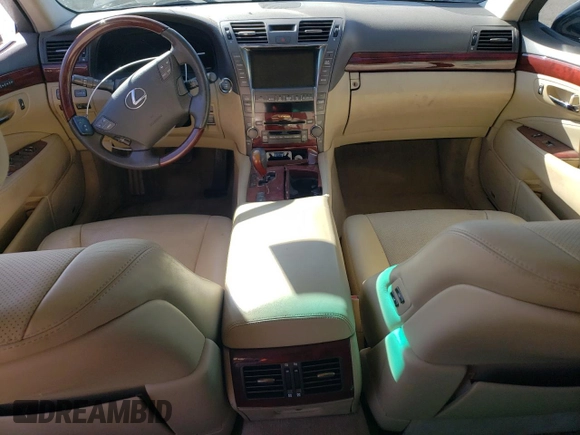 2007 Lexus LS 460 L with VIN JTHGL46FX75011432, listed as a Copart auction lot 42060325 with 137,954 mi miles and Salvage Title. Bid and sale history available at DreamBid. Image 8.