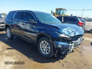 2023 Chevrolet Traverse LS with VIN 1GNERFKW8PJ191615, listed as a IAAI auction lot 41629067 with 42,914 mi miles. Bid and sale history available at carsss.com. Image 1.
