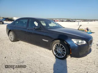 2015 BMW 7 Series 750Li with VIN WBAYE8C59FD781318, listed as a Copart auction lot 74053154 with 62,681 mi miles and Salvage Title. Bid and sale history available at carsss.com. Image 4.