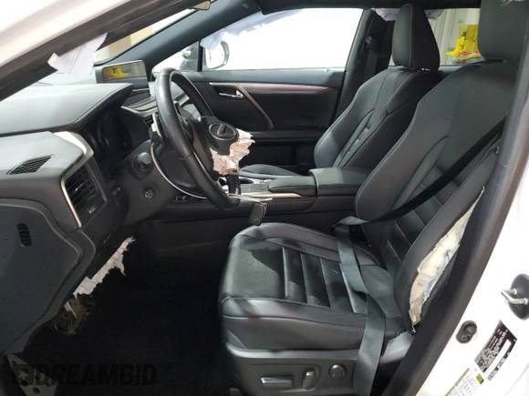 2021 Lexus RX 350 F Sport with VIN 2T2YZMDA4MC262310, listed as a Copart auction lot 56948985 with 19,366 mi miles and Salvage title. Bid and sale history available at DreamBid. Image 7.