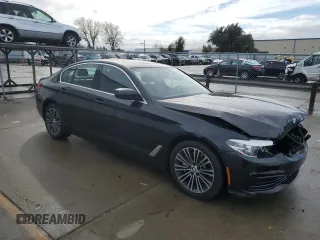 2019 BMW 5 Series 530i with VIN WBAJA5C55KWW07708, listed as a Copart auction lot 45111275 with 42,363 mi miles and Salvage Title. Bid and sale history available at carsss.com. Image 4.