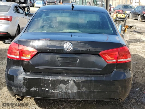 2013 Volkswagen Passat SE w/Sunroof with VIN 1VWBH7A33DC125319, listed as a Copart auction lot 44642515 with 175,704 mi miles and Clean Title. Bid and sale history available at carsss.com. Image 6.