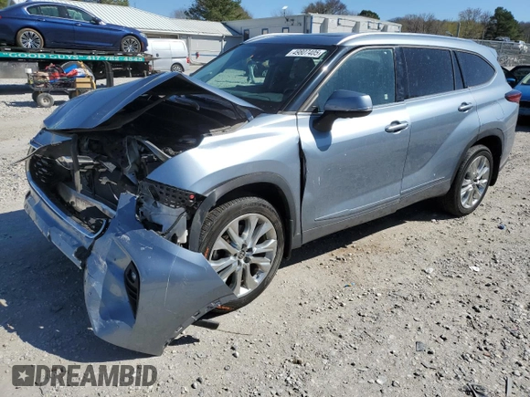 2022 Toyota Highlander Limited z VIN 5TDDZRBH5NS186086, wystawiony jako Copart lot #49807405 z przebiegiem 70 955 mil mil oraz Szkoda całkowita • Salvage title. Historia ofert i sprzedaży dostępna na DreamBid. Obrazek 1.