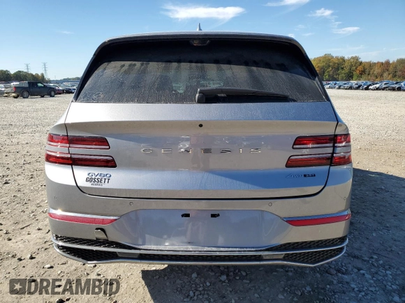 2025 Genesis GV80 Prestige with VIN KMUHEESC2SU213789, listed as a Copart auction lot 80718504 with 6,644 mi miles and Salvage Title. Bid and sale history available at DreamBid. Image 6.