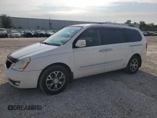 2014 Kia Sedona EX with VIN KNDMH4C7XE6548201, listed as a Copart auction lot 76144574 with 136,493 mi miles and Salvage Title. Bid and sale history available at carsss.com. Image 1.