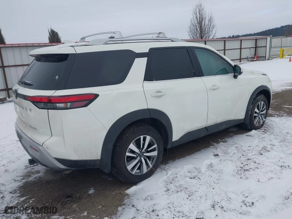 2024 Nissan Pathfinder SL with VIN 5N1DR3CC8RC230407, listed as a IAAI auction lot 41501014 with 5,285 mi miles. Bid and sale history available at carsss.com. Image 4.