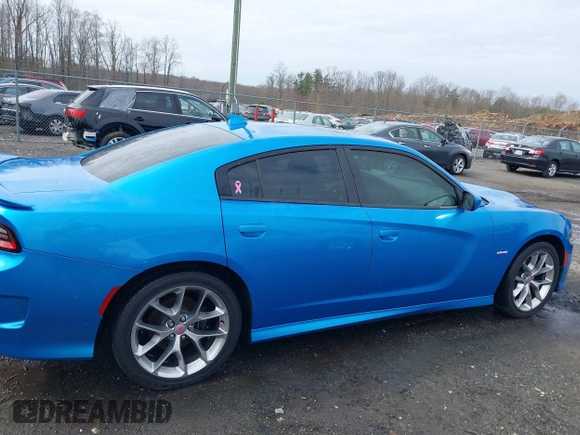 2019 Dodge Charger R/T with VIN 2C3CDXCT0KH730123, listed as a IAAI auction lot 38875412 with 7,829 mi miles and . Bid and sale history available at carsss.com. Image 13.