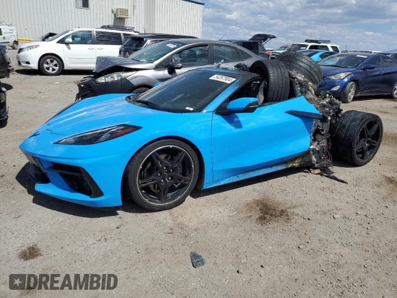 2023 Chevrolet Corvette 1LT with VIN 1G1YA2D4XP5108866, listed as a Copart auction lot 54267904 with 0 mi miles and Salvage Title. Bid and sale history available at carsss.com. Image 1.