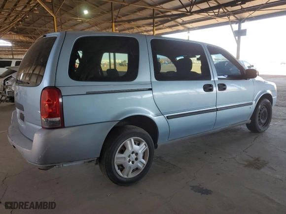 2007 Chevrolet Uplander LS Fleet with VIN 1GNDV23W97D169605, listed as a Copart auction lot 72250064 with 218,277 mi miles and Salvage Title. Bid and sale history available at carsss.com. Image 3.