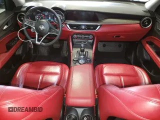 2019 Alfa Romeo Stelvio Ti Sport z VIN ZASPAKBN2K7C43312, wystawiony jako Copart lot #49851515 z przebiegiem 66 732 mil mil oraz Szkoda całkowita • Salvage title. Historia ofert i sprzedaży dostępna na DreamBid. Obrazek 8.