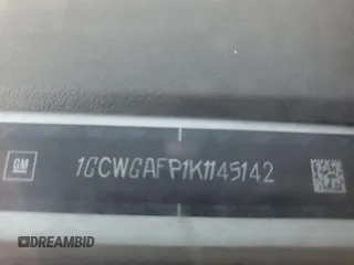 2019 Chevrolet Express Cargo с VIN 1GCWGAFP1K1145142, выставлен на аукционе IAAI как лот 42613499 с пробегом 135 530 миль миль и . История ставок и продаж доступна на DreamBid. Изображение 13.