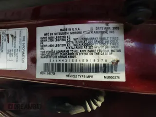 2004 Mitsubishi Endeavor XLS z VIN 4A4MM31S84E010378, wystawiony jako Copart lot #84182704 z przebiegiem 285 129 mil mil oraz Szkoda całkowita • Salvage title. Historia ofert i sprzedaży dostępna na DreamBid. Obrazek 13.