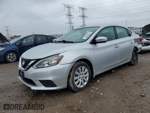 2017 Nissan Sentra S with VIN 3N1AB7AP8HY281410, listed as a Copart auction lot 47598765 with 125,075 mi miles and Salvage Title. Bid and sale history available at DreamBid. Image 1.