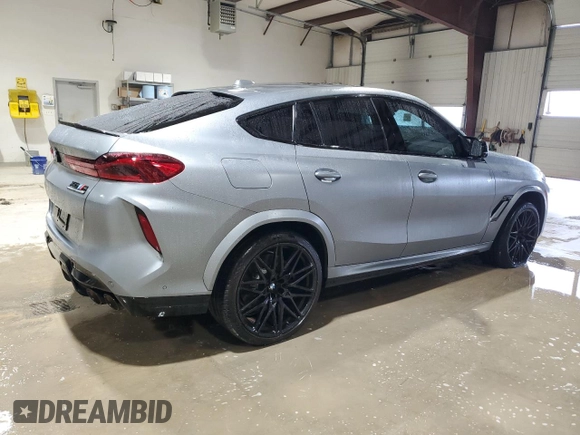 2024 BMW X6 M with VIN 5YM23ET0XR9U26576, listed as a Copart auction lot 86698164 with 6,669 mi miles and Salvage Title. Bid and sale history available at carsss.com. Image 3.