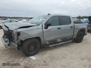 2024 GMC Sierra 1500 Pro with VIN 1GTUUAED6RZ279034, listed as a Copart auction lot 46496485 with 6,687 mi miles and Salvage Title. Bid and sale history available at carsss.com. Image 1.