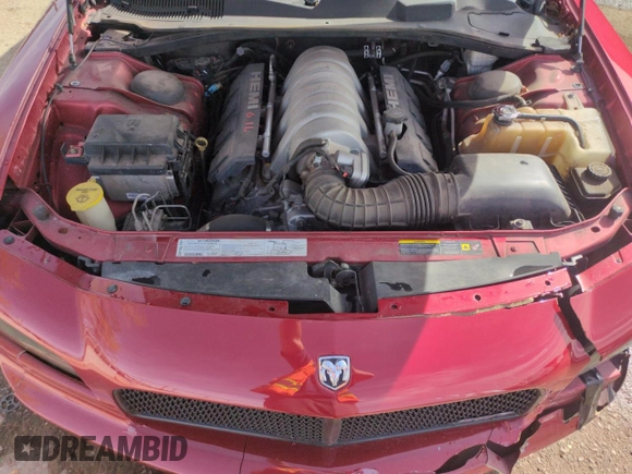 2006 Dodge Charger SRT-8 with VIN 2B3LA73W56H369414, listed as a Copart auction lot 49818765 with 117,563 mi miles and Salvage Title. Bid and sale history available at DreamBid. Image 11.