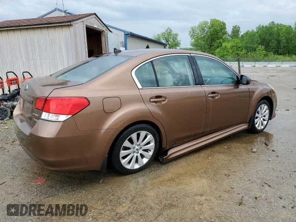 2011 Subaru Legacy Limited Power Moon with VIN 4S3BMBK62B3255213, listed as a Copart auction lot 56696335 with 86,136 mi miles and Non repairable. Bid and sale history available at DreamBid. Image 3.